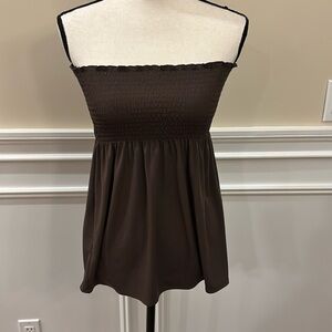 Brown Tube top shirt